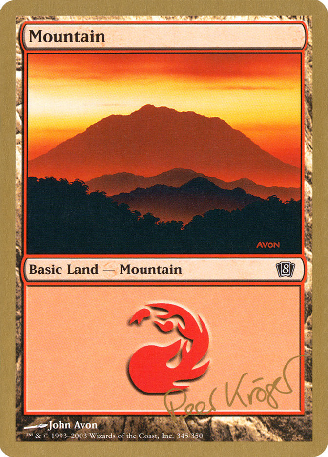 Mountain (pk345) (Peer Kroger) [World Championship Decks 2003] | Chromatic Games