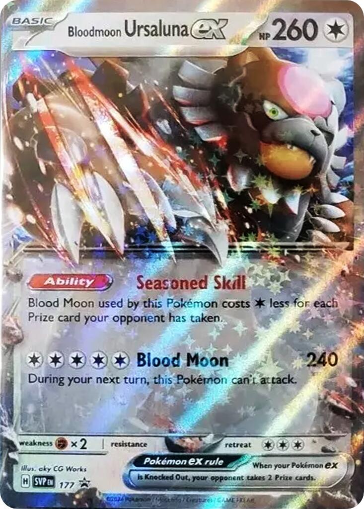 Bloodmoon Ursaluna ex (177) [Scarlet & Violet: Black Star Promos] | Chromatic Games