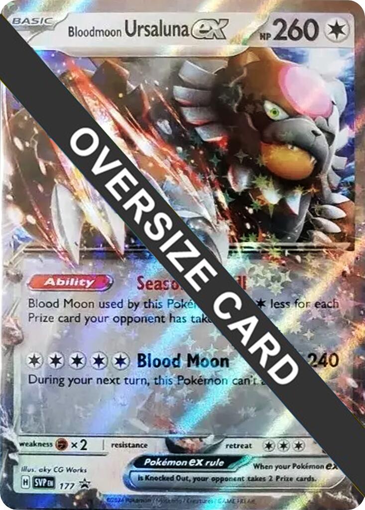 Bloodmoon Ursaluna ex (177) (Jumbo Card) [Scarlet & Violet: Black Star Promos] | Chromatic Games