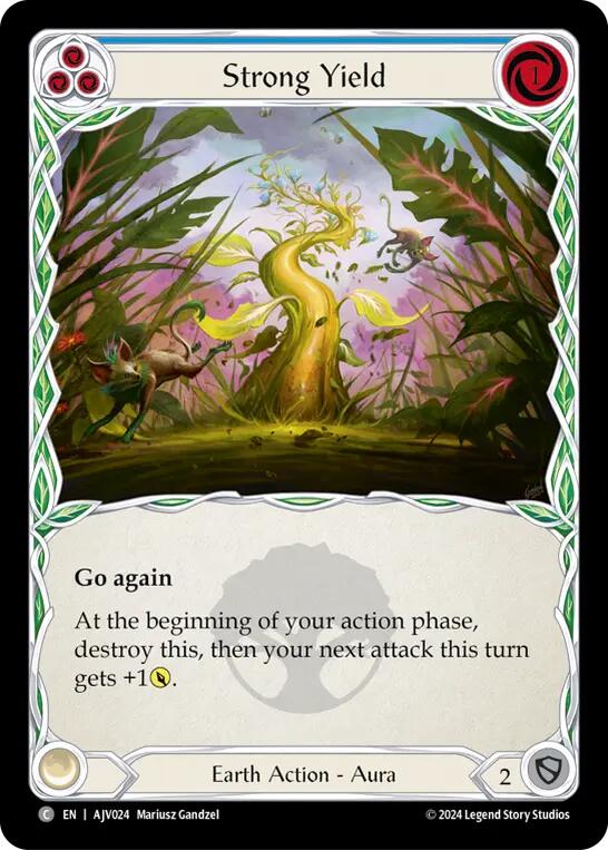 Strong Yield (Blue) [AJC024] (Armory Deck: Jarl Vetreidi) | Chromatic Games