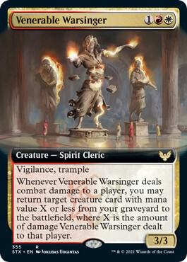 Venerable Warsinger Extended Art 355 (Strixhaven: School of Mages)  | Chromatic Games