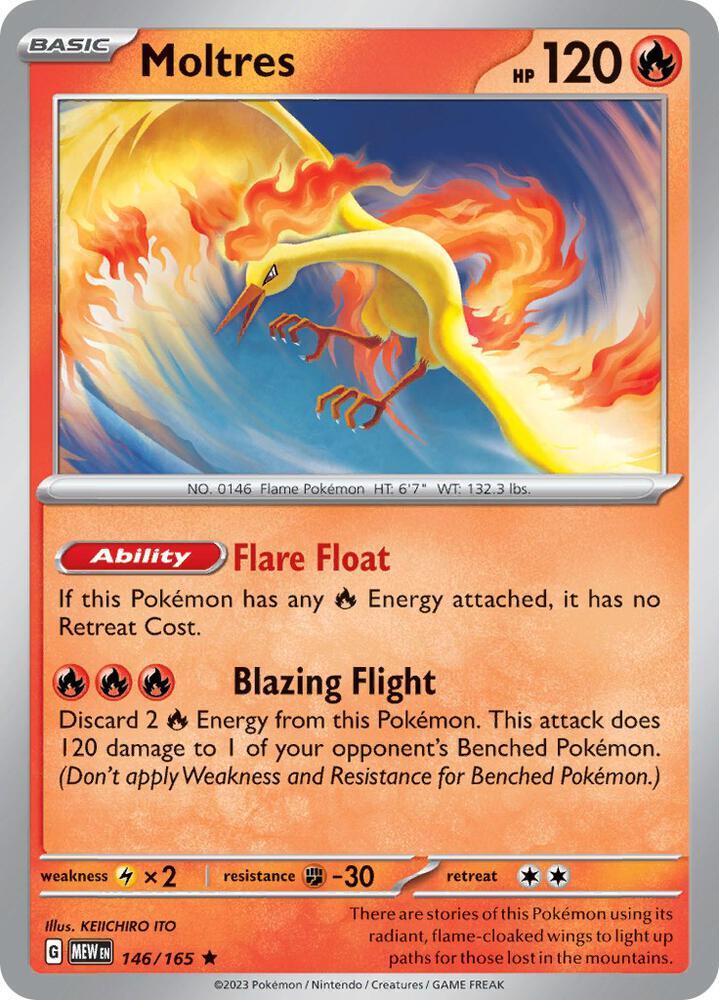 Moltres (146/165 - Deck Exclusives) [Scarlet & Violet 151] | Chromatic Games