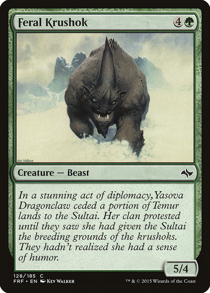 Feral Krushok 128/185 (Fate Reforged)  | Chromatic Games