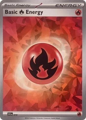 Basic Fire Energy (010) (Cracked Ice Holo) [Scarlet & Violet: Stellar Crown] | Chromatic Games