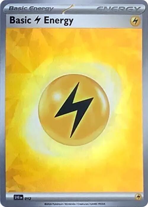 Basic Lightning Energy (012) (Cracked Ice Holo) [Scarlet & Violet: Stellar Crown] | Chromatic Games