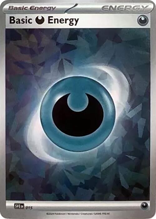 Basic Darkness Energy (015) (Cracked Ice Holo) [Scarlet & Violet: Stellar Crown] | Chromatic Games