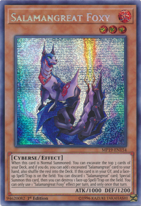 Salamangreat Foxy [MP19-EN154] Prismatic Secret Rare | Chromatic Games