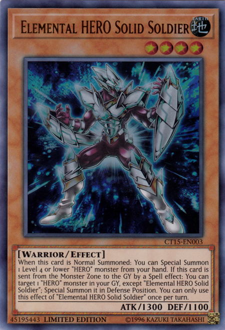 Elemental Hero Solid Soldier [CT15-EN003] Ultra Rare | Chromatic Games