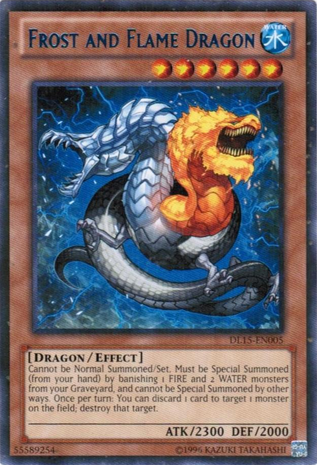 Frost and Flame Dragon (Blue) [DL15-EN005] Rare | Chromatic Games