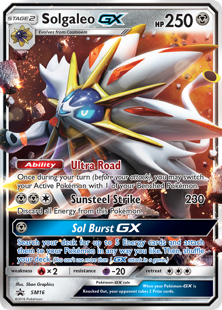 Solgaleo GX (SM16) [Sun & Moon: Black Star Promos] | Chromatic Games