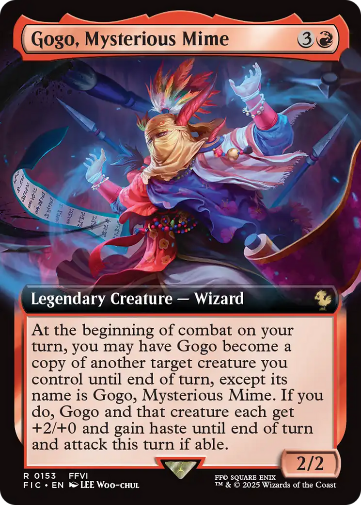 Gogo, Mysterious Mime (Extended Art) [FINAL FANTASY Commander] | Chromatic Games