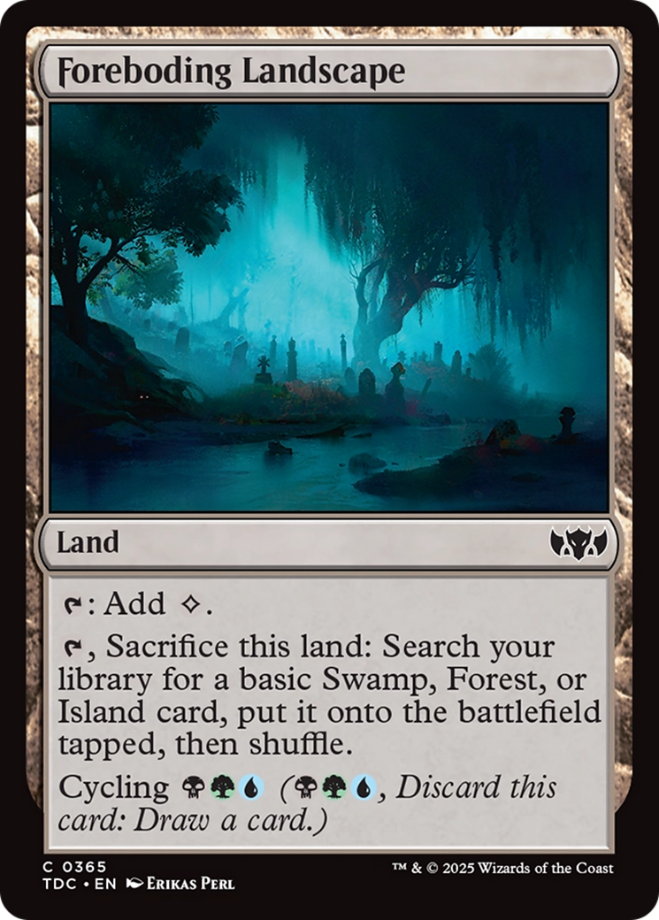 Foreboding Landscape [Tarkir: Dragonstorm Commander] | Chromatic Games