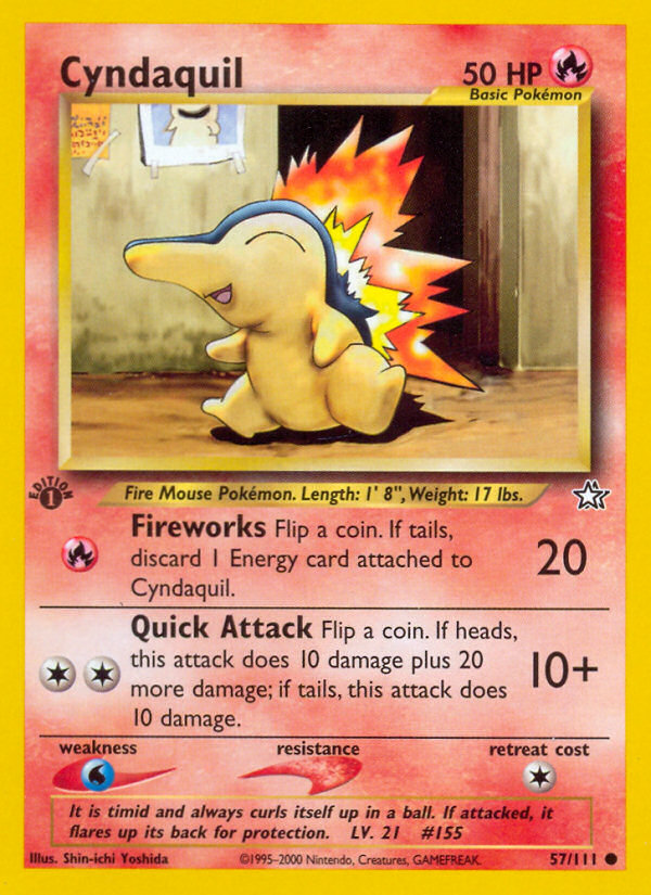 Cyndaquil (57/111) [Neo Genesis 1st Edition] | Chromatic Games