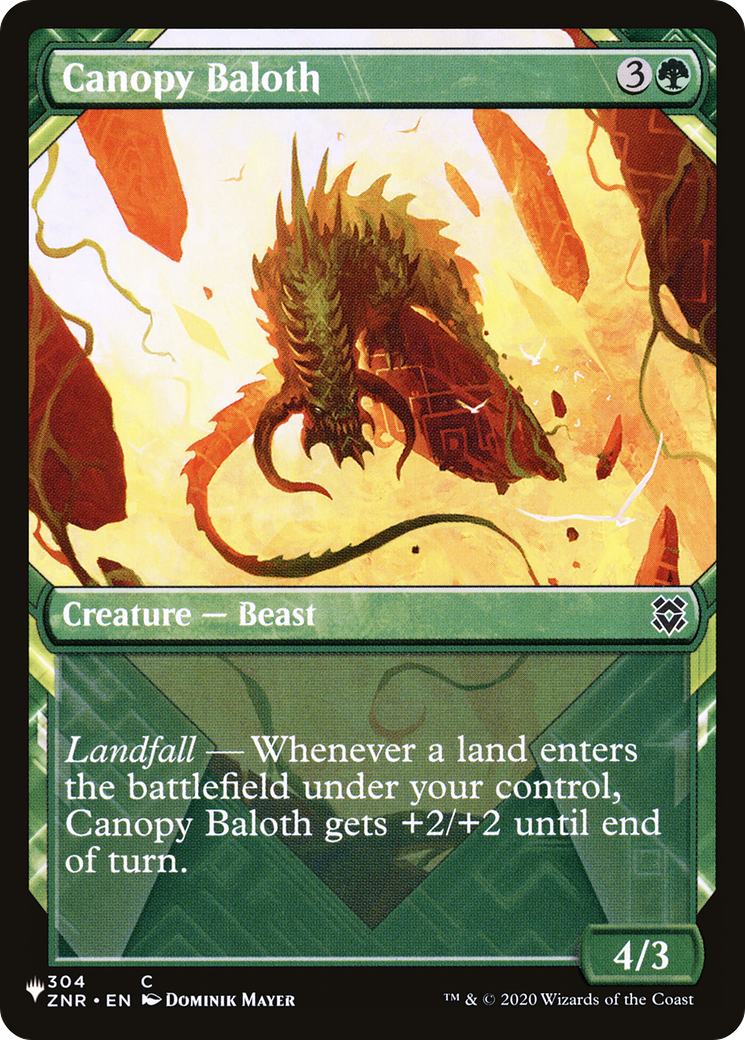 Canopy Baloth (Showcase) [The List] | Chromatic Games