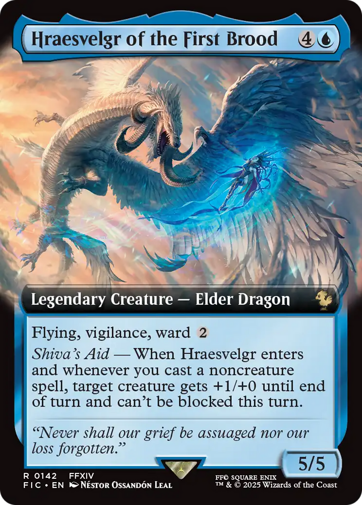 Hraesvelgr of the First Brood (Extended Art) [FINAL FANTASY Commander] | Chromatic Games