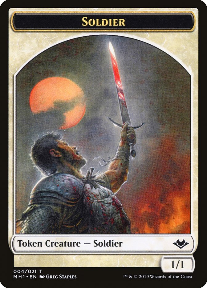 Angel (002) // Soldier (004) Double-Sided Token [Modern Horizons Tokens] | Chromatic Games