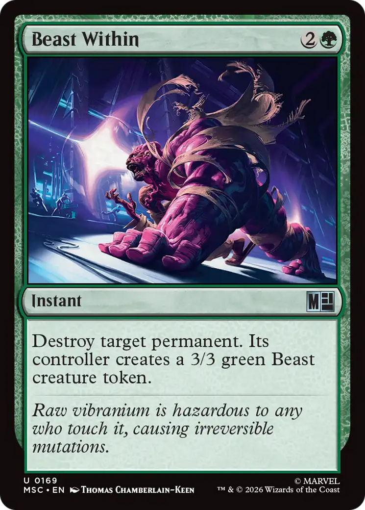 Beast Within (Surge Foil) [Marvel Super Heroes Commander] | Chromatic Games