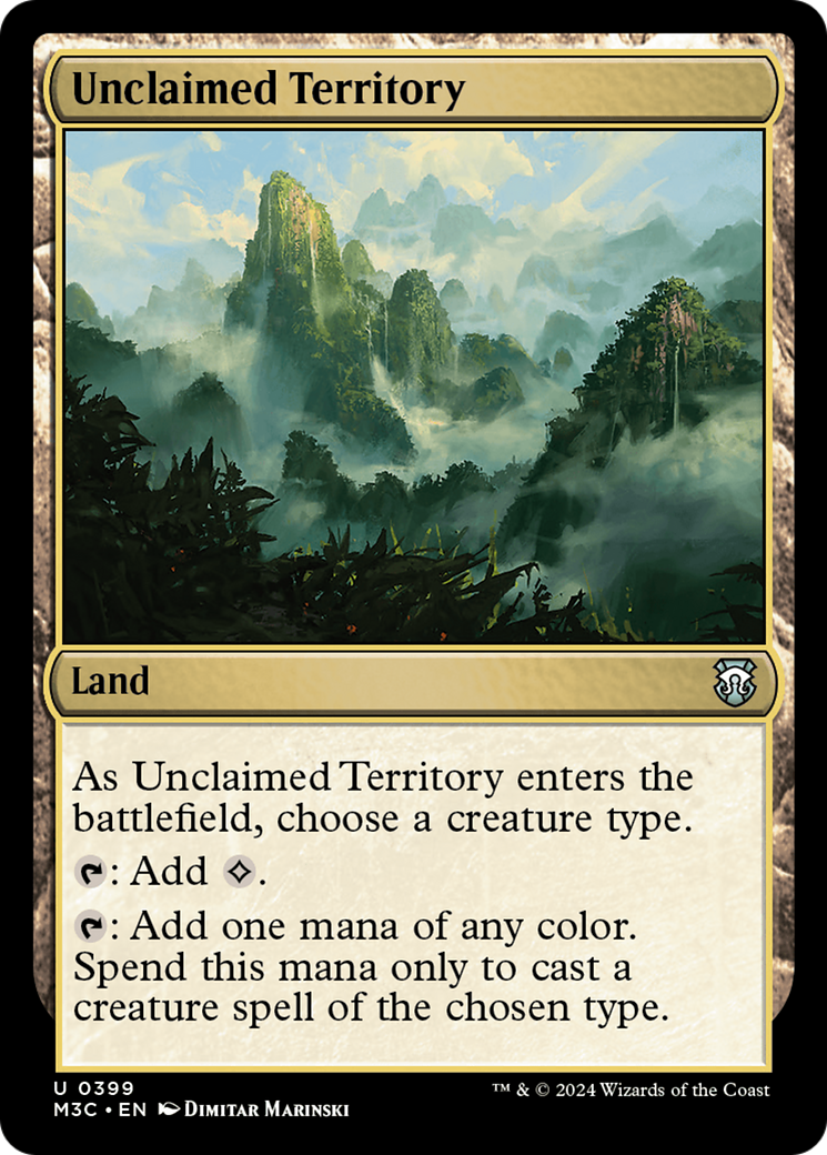 Unclaimed Territory (Ripple Foil) [Modern Horizons 3 Commander] | Chromatic Games