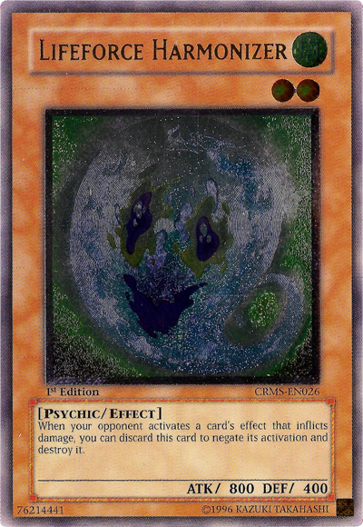 Lifeforce Harmonizer [CRMS-EN026] Ultimate Rare | Chromatic Games