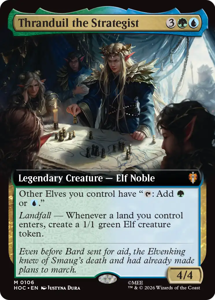 Thranduil the Strategist (Extended Art) [The Hobbit: Eternal-Legal] | Chromatic Games