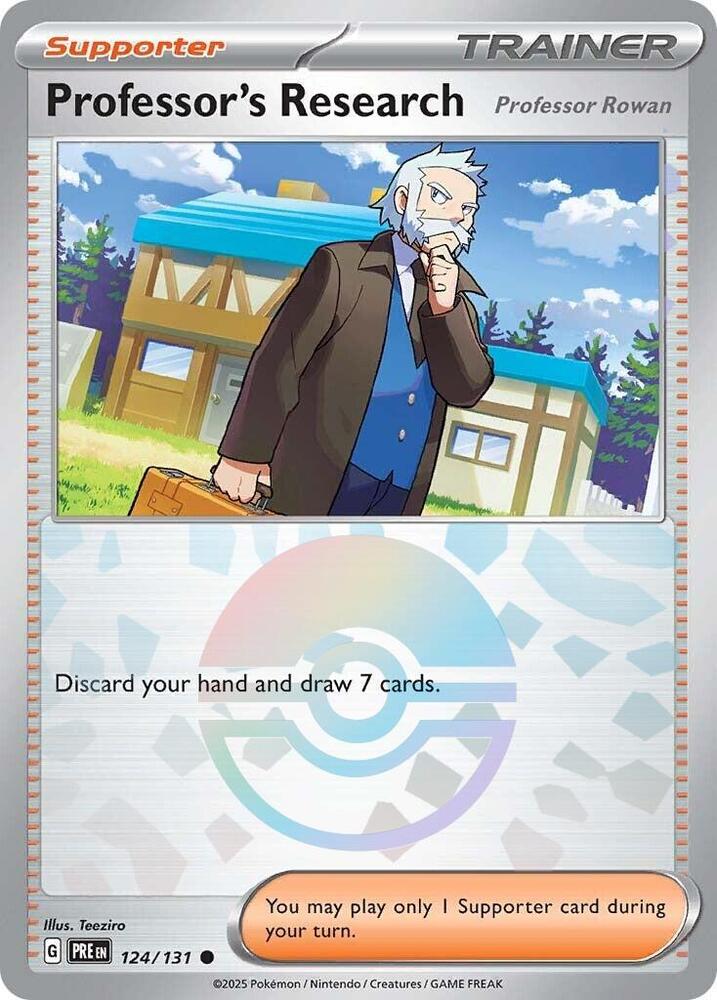 Professor's Research (124/131) [Professor Rowan] (Poke Ball Pattern) [Scarlet & Violet: Prismatic Evolutions] | Chromatic Games