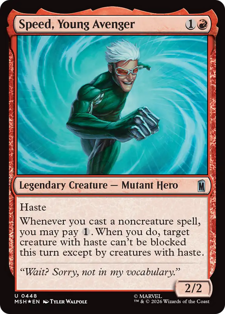 Speed, Young Avenger (Surge Foil) [Marvel Super Heroes] | Chromatic Games