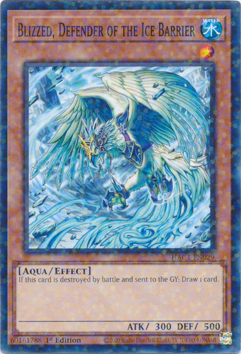 Blizzed, Defender of the Ice Barrier (Duel Terminal) [HAC1-EN029] Common | Chromatic Games