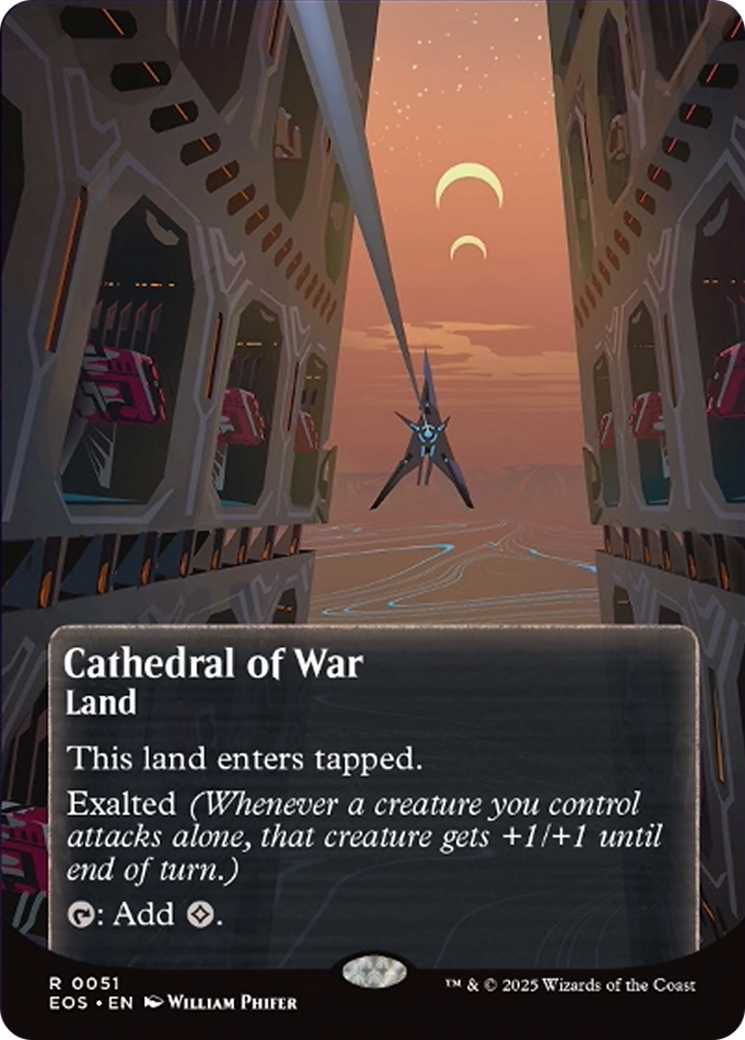 Cathedral of War (0051) (Borderless) [Edge of Eternities: Stellar Sights] | Chromatic Games