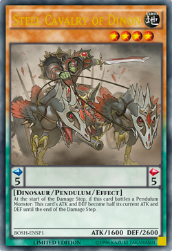 Steel Cavalry of Dinon [BOSH-ENSP1] Ultra Rare | Chromatic Games