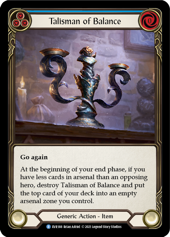 Talisman of Balance [EVR188] (Everfest)  1st Edition Cold Foil | Chromatic Games