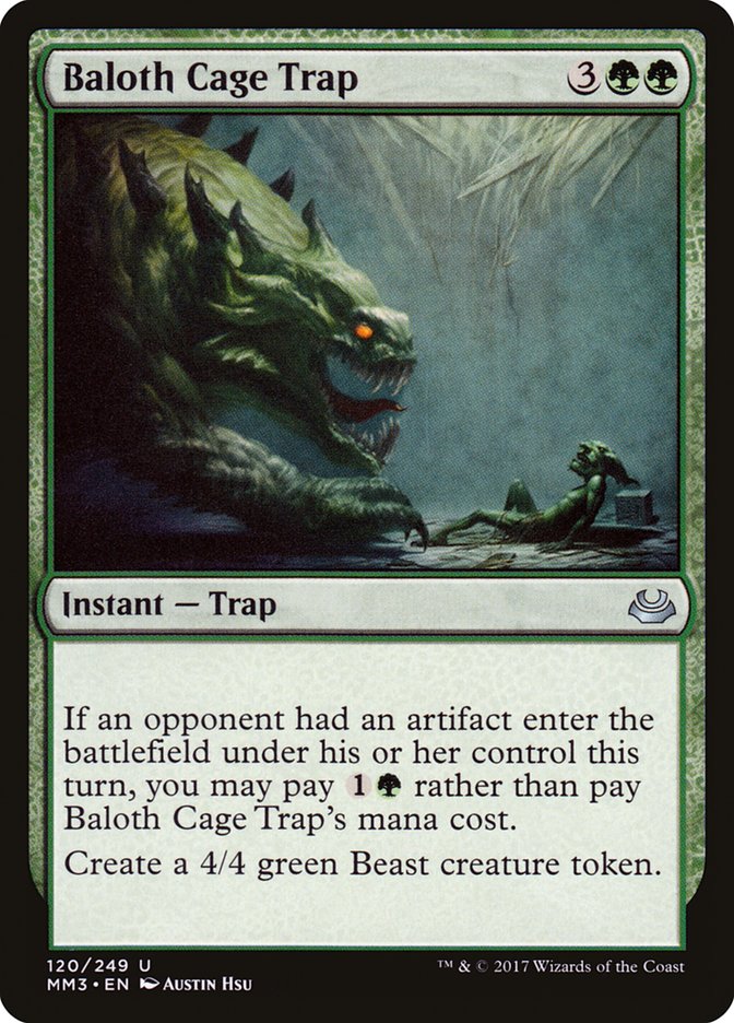 Baloth Cage Trap 120/249 (Modern Masters 2017)  - Foil | Chromatic Games