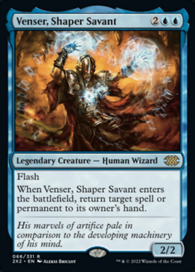 Venser, Shaper Savant [Double Masters 2022] | Chromatic Games