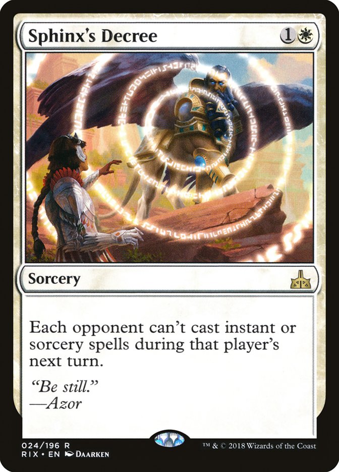 Sphinx's Decree 24/196 (Rivals of Ixalan)  | Chromatic Games