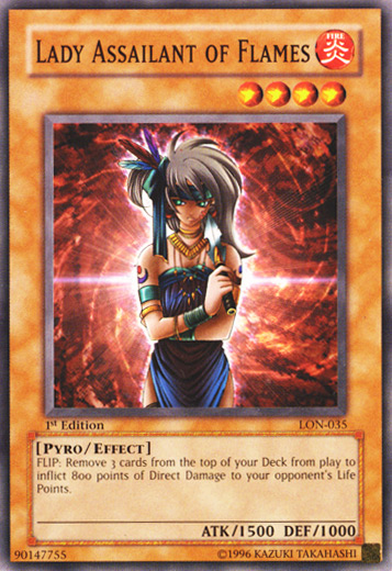 Lady Assailant of Flames [LON-035] Common | Chromatic Games