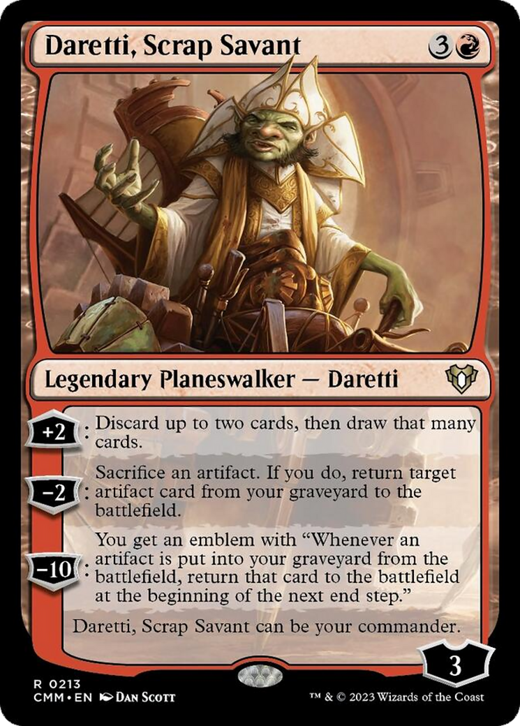 Daretti, Scrap Savant [Commander Masters] | Chromatic Games