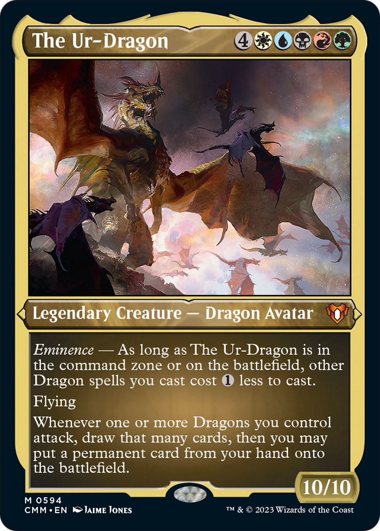 The Ur-Dragon (Foil Etched) [Commander Masters] | Chromatic Games