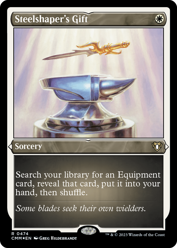 Steelshaper's Gift (Foil Etched) [Commander Masters] | Chromatic Games