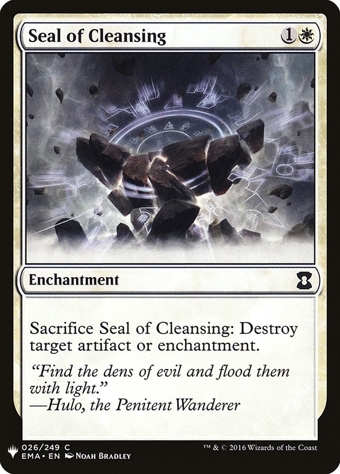 Seal of Cleansing [Mystery Booster] | Chromatic Games