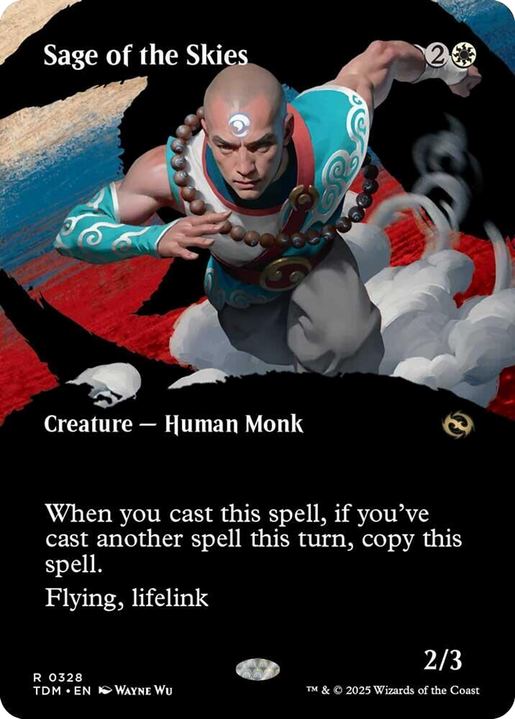 Sage of the Skies (Borderless) [Tarkir: Dragonstorm] | Chromatic Games