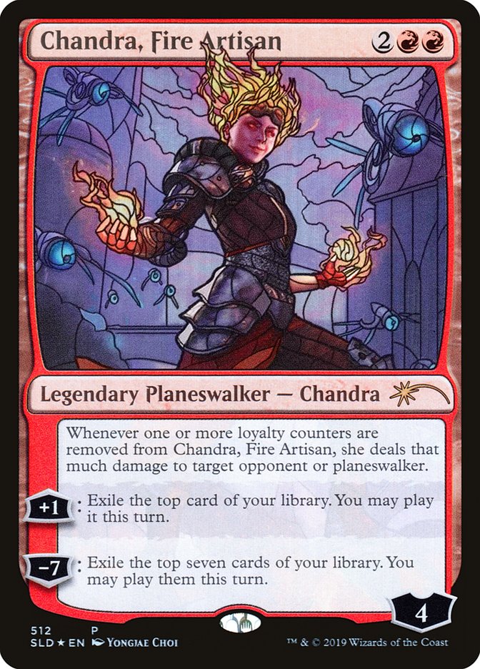 Chandra, Fire Artisan (Stained Glass) [Secret Lair Drop Promos] | Chromatic Games