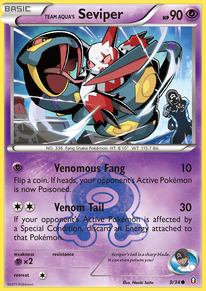 Team Aqua's Seviper (9/34) [XY: Double Crisis] | Chromatic Games