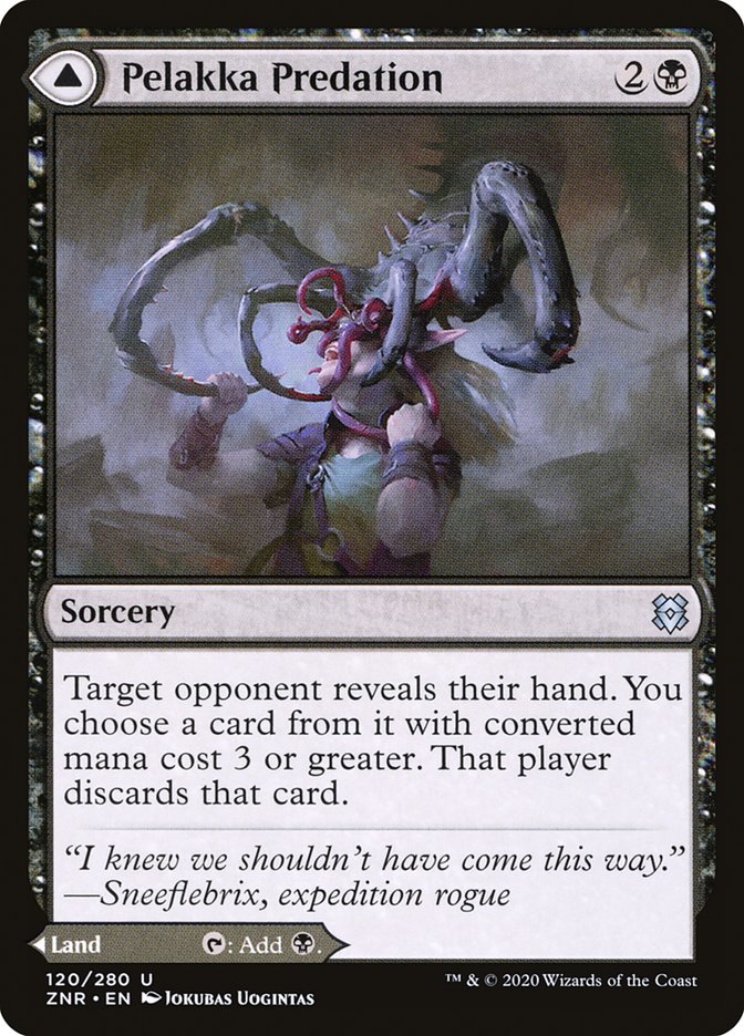 Pelakka Predation // Pelakka Caverns 120/280 (Zendikar Rising)  | Chromatic Games