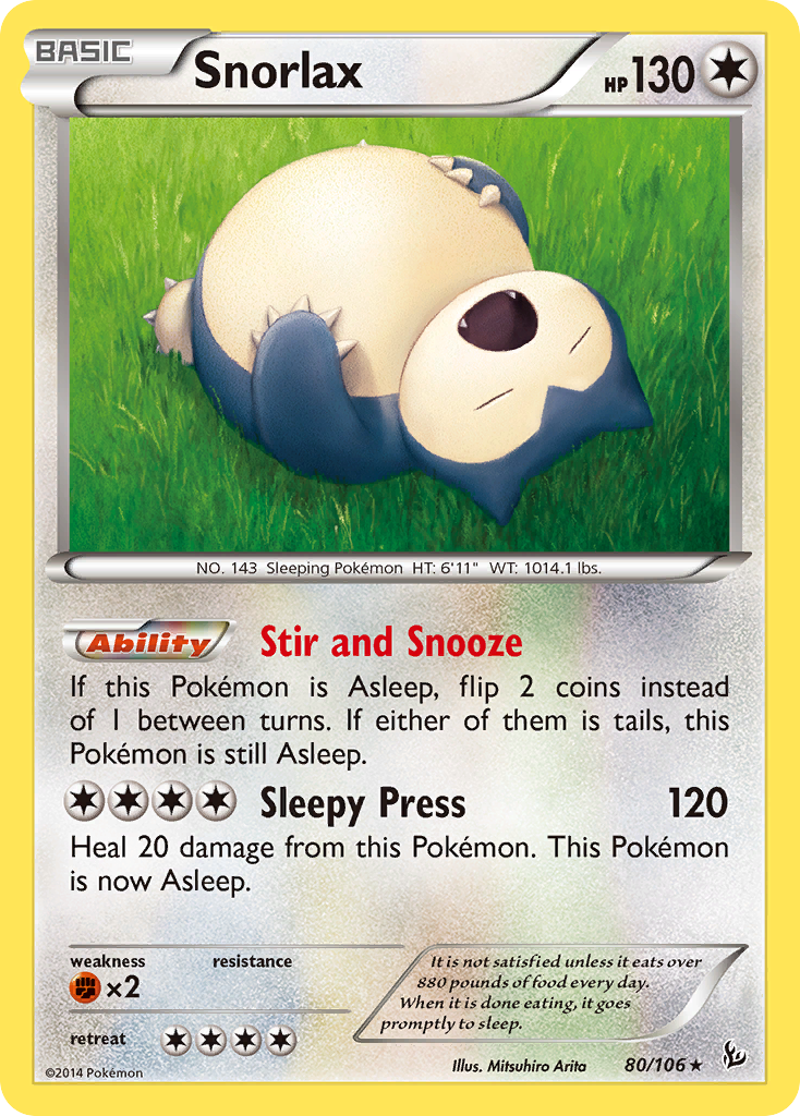 Snorlax (80/106) [XY: Flashfire] | Chromatic Games