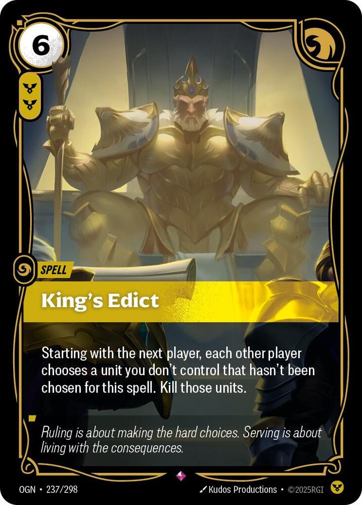 King's Edict 237/298 (Origins)  - Foil | Chromatic Games