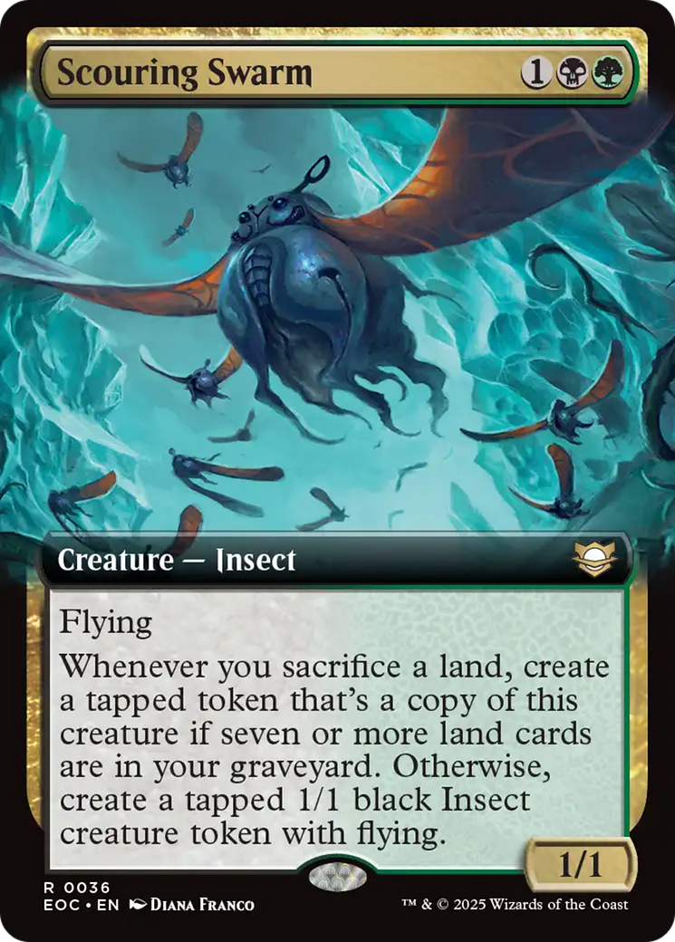 Scouring Swarm (Extended Art) [Edge of Eternities Commander] | Chromatic Games