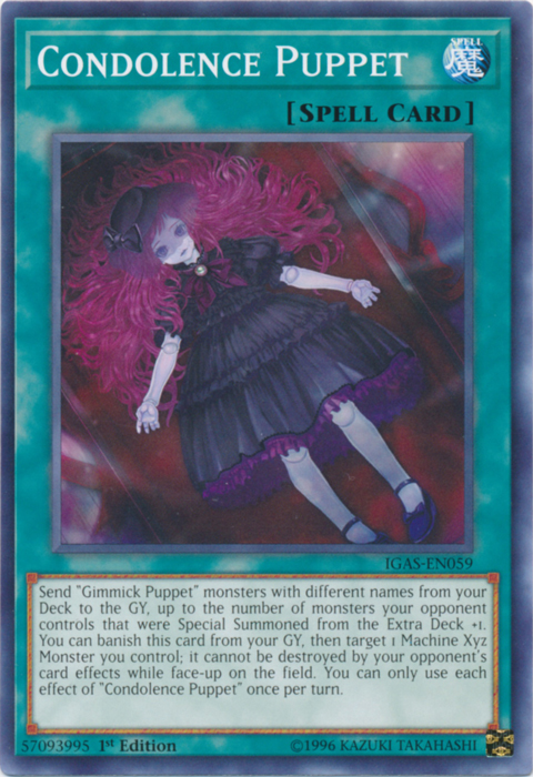 Condolence Puppet [IGAS-EN059] Common | Chromatic Games