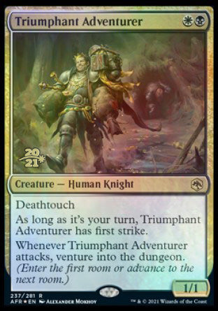 Triumphant Adventurer [Dungeons & Dragons: Adventures in the Forgotten Realms Prerelease Promos] | Chromatic Games