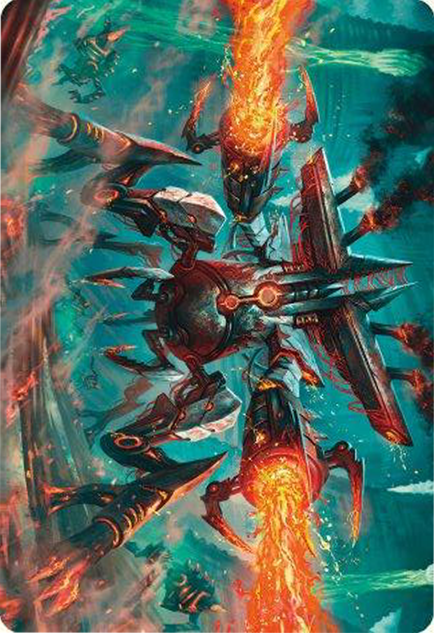 Exterminator Magmarch Art Card [Modern Horizons 3 Art Series] | Chromatic Games