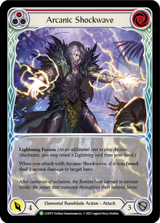 Arcanic Shockwave (Red Extended Art) [LGS079] (Promo)  Rainbow Foil | Chromatic Games