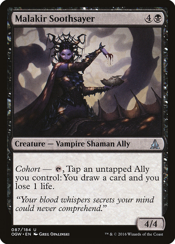 Malakir Soothsayer 87/184 (Oath of the Gatewatch)  | Chromatic Games